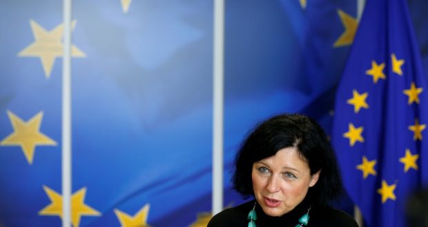 European commissioner Vera Jourova said people obtaining EU nationality should need to have a genuine connection to the member state. Photograph: Reuters