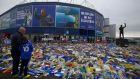  A view of tributes  to Emiliano Sala left at Cardiff City’s grounds, in Wales. Photograph: Geoff Caddick/AFP/Getty Images
