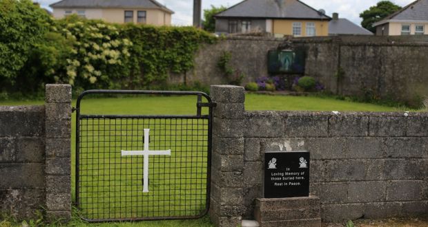 A file image of  the site of a mass grave for children who died in the Tuam mother and baby home, in Co Galway. Photograph: PA 
