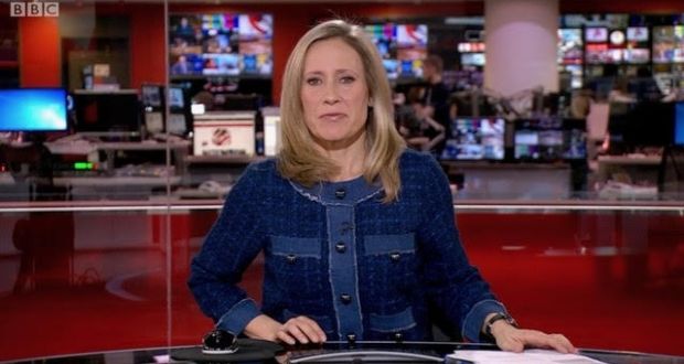 Sophie Raworth kept her cool during the BBC News Broadcast