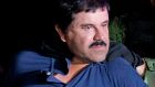  Joaquin “El Chapo” Guzmán:  seemed ecstatic to see actor Alejandro Edda, who plays him on Netflix’s “Narcos: Mexico” in court. Photograph:  Eduardo Verdugo/AP