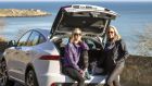 Kathryn Thomas takes Liz Dwyer for a spin to Killiney, Co Dublin, in her Jaguar E-Pace. Photograph: Rob O’ Connor