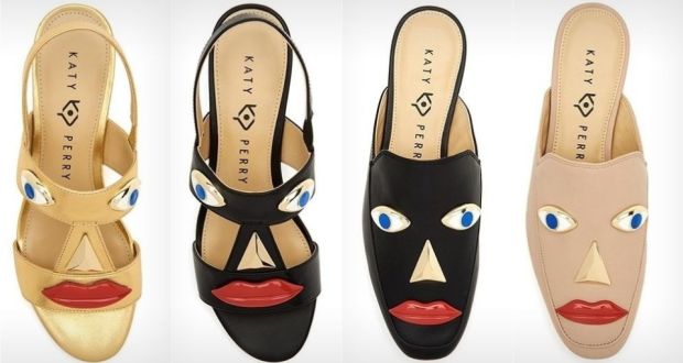 katy perry shoes with face