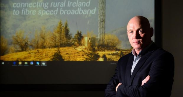 Imagine Communications chief executive Seán Bolger. The company is aiming to roll out a new 5G fixed broadband network within the next 18 months. Photograph: Dara Mac Dónaill
