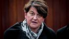 DUP leader Arlene Foster accused Sinn Féin of engaging in the ‘politics of ransom’. File photograph: Liam McBurney/PA Wire. 