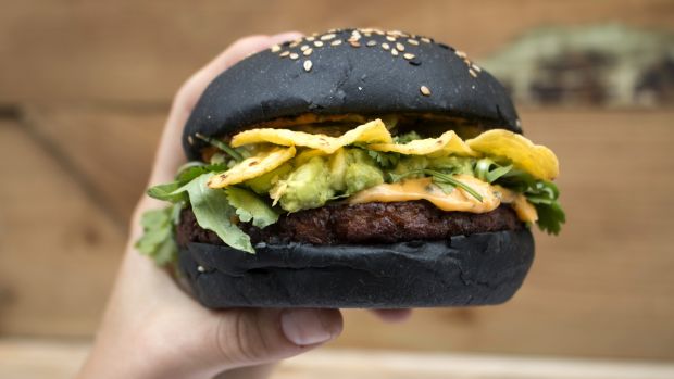 V-face burger: the pop-up vegan burger stall has been lauded by vegans and non-vegans alike.