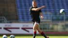  Gareth Anscombe will wear the 10 jersey for Wales against England. Photograph: Michael Steele/Getty Images