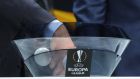 The Europa League round of 16 draw took place in Nyon, Switzerland on Friday. Photograph: Denis Balibouse/Reuters