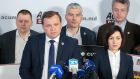 Andrei Nastase and Maia Sandu: Photograph: The Democrats, led by tycoon Vladimir Plahotniuc, claim to be the only pro-EU party that can stop the Socialists taking Moldova back into the embrace of Moscow.