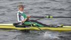 Sanita Puspure in action at the Ireland trials in Cork. Photograph: Liam Gorman
