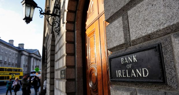 Shares in Bank of Ireland fell as much as 8 per cent to €4.802 on Monday. Photograph: Frantzesco Kangaris/Bloomberg