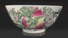 Lot 849: A pair of Chinese Qing dynasty peach bowls.