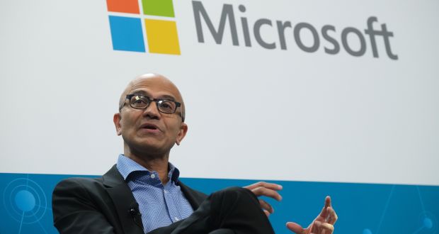 Microsoft chief executive Satya Nadella has defended the controversial contracts. Photograph: Sean Gallup/Getty Images