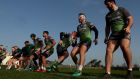 Connacht rugby training at the Sportsground in Galway. Photograph: James Crombie/Inpho