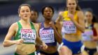 Ireland’s Phil Healy competes in the Women’s 400m heats in Glasgow. Photograph: PA