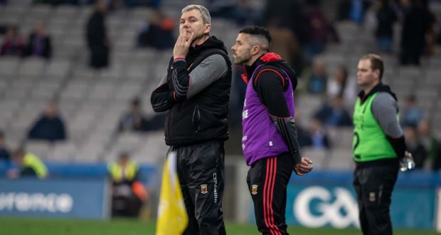 James Horan: the Mayo manager will be looking for a big improvement on last week’s display against Dublin when his side  host Galway at McHale Park. Photograph: Morgan Treacy/Inpho