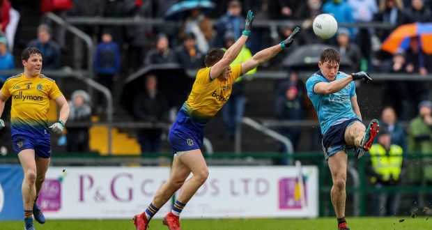 Dublin’s Con O’Callaghan with Ronan Daly of Roscommon during the Allianz Football League Division One clash in Roscommon. Photo: Tommy Dickson/Inpho