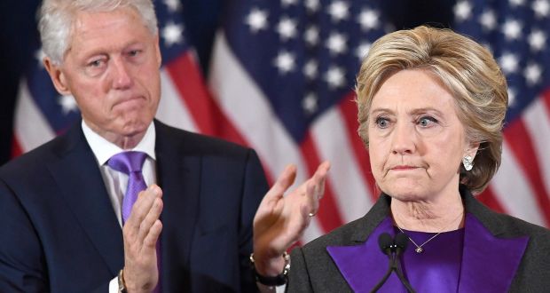 Representatives for Bill and Hillary Clinton hit back on Monday at a series of claims made by Trina Vargo in Shenanigans: The US-Ireland Relationship in Uncertain Times. Photograph: Jewel Samad/AFP/Getty Images