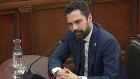 A video-grab  of the speaker of the Catalan regional parliament, Roger Torrent, as he testified  at the supreme court in Madrid in the so-called “process” trial against 12 Catalan separatists leaders. Photograph: EPA  