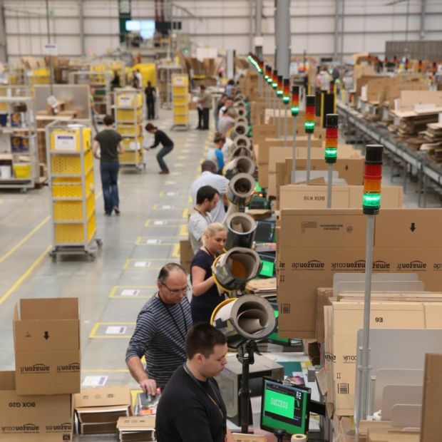 Brexit: Amazon warned thousands of its UK-based sellers that a no-deal may temporarily prevent cross-border trade with Ireland and every other EU country. Photograph: Oli Scarff/Getty