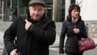 Patrick Quirke (50), of Breanshamore, Co Tipperary, is pictured with his wife Imelda. He  has pleaded not guilty to a murder charge  at the Central Criminal Court Dublin. Photograph: Collins Courts.