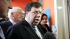 Former taoiseach Brian Cowen made the comments at the Cheltenham racing festival. File photograph: Eric Luke