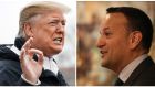 ‘Certainly if the president is open to wanting a special envoy to Northern Ireland that would be very welcome,’ said Leo Varadkar