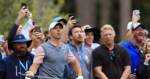 Rory McIlroy on the 10th hole during the third round of The Players Championship at TPC Sawgrass. Photograph: Sam Greenwood/Getty Images