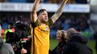 On Sunday evening Shane Duffy was in London as Brighton & Hove Albion beat Millwall to reach the FA Cup semi-finals. Photograph: Mike Hewitt/Getty Images