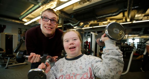     Jonathan Lynch  and Robyn O’Shea  have enjoyed taking part in the St Michael’s House gym training programme.  It ‘makes me feel happy and I’m eating healthily too’, says Robyn. Photograph: Nick Bradshaw