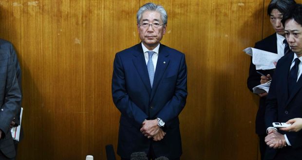  Japan’s Olympic Committee President (JOC) Tsunekazu Takeda  says he will step down in June, as French authorities probe his involvement in payments made before Tokyo was awarded the 2020 Summer Games. Photograph: Charly Triballeau/AFP/Getty Images