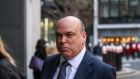 Mike Lynch, former chief executive officer of Autonomy  arrives for a court hearing at The Rolls Building in London on Monday.
