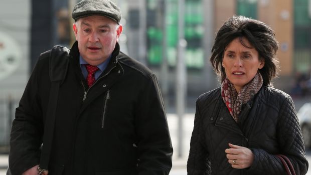 Patrick Quirke (50), of Breanshamore, Co Tipperary, at court on Tuesday with his wife, Imelda. Photograph: Collins Courts