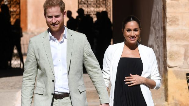 An expectant Duchess of Sussex in Rabat, Morocco on February 25th. Photograph: Facundo Arrizabalaga/Reuters