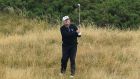 Donald Trump plays a round at Trump Turnberry in Scotland. Photograph: by Leon Neal/Getty