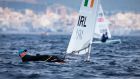  Ireland’s Ewan McMahon competing in the Laser Gold fleet on Wednesday, Day 3 of the Princess Sofia/Palma Olympic Classes Regatta 2019 in Mallorca. Photograph: David Branigan/Oceansport 