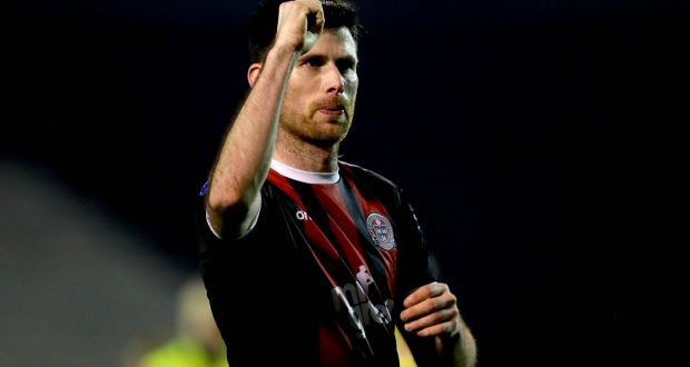  Dinny Corcoran scored Bohemians’ second goal in the SSE Airtricity League Premier Division win over Sligo Rovers at the Showgrounds. Photograph: Ryan Byrne/Inpho