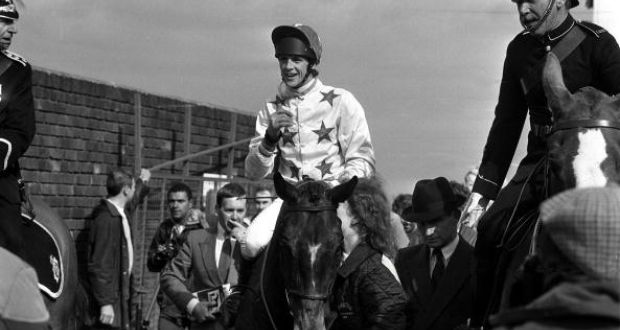  Brendan Powell on his horse Rhyme ‘n’ Reason is led to the winners enclosure after the 1988 Grand National. Photograph: Bob Thomas/Getty Images