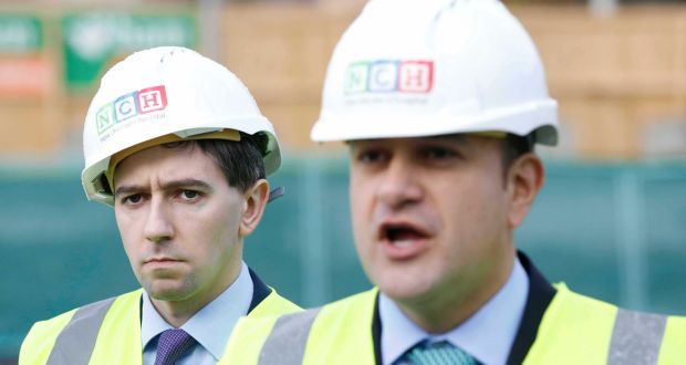Minister for Health Simon Harris and Taoiseach Leo Varadkar: the children’s hospital cost overrun comes at the expense of other health and social services which try to control their costs. Photograph: Rollingnews.ie