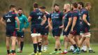 The Munster team training at UL in Limerick this week. Photograph: James Crombie/Inpho