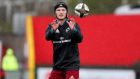 Tyler Bleyendaal: “He is a great man, a very good rugby player, he understands the game of rugby and  we are very lucky to have him,” said Munster coach van Graan. Photograph: Dan Sheridan/Inpho 