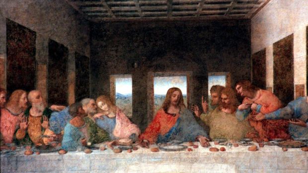 Leonardo Da Vinci’s The Last Supper is said to have deteriorated so much that it was very soon just dots of colour. Photograph: Antonio Calanni/AP Photo