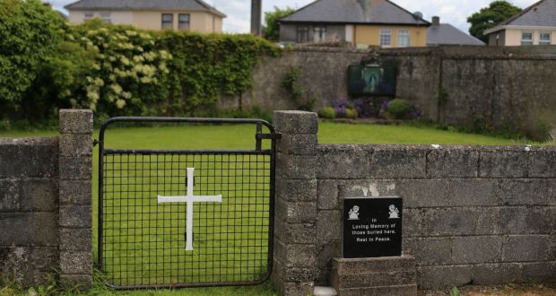 The site of the mass grave for children who died in the mother-and-baby home in Tuam, Co Galway. Photograph: Niall Carson/PA Wire