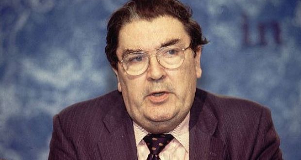 The notion of John Hume’s “agreed Ireland” wasn’t just an aspirational soundbite, but was being practised at political level, and was feeding into the more optimistic public mood. The future seemed to look neither hard green nor orange, but a lighter mix of the two. Photograph: Getty Images