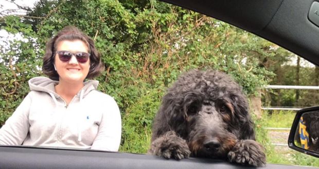 Aisling Glynn and her dog Gina: ‘These are the type of comments and questions you tend to brush off’