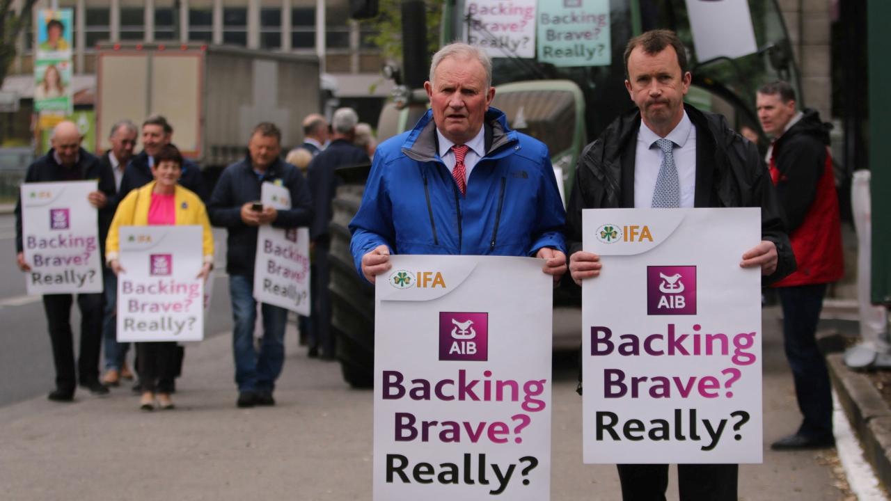 Farmers storm AIB AGM over loan sales - Farming Independent