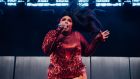 Lizzo performs onstage at the 2019 Coachella Valley Music and Arts Festival o in Indio, California. Photograph: Emma McIntyre/Getty Images