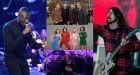 Stormzy (left), Westlife (top centre), Spice Girls (middle centre), Cardi B (bottom centre) and Dave Grohl and the Foo Fighters (right) are just a few of the acts stepping onto a stage in Ireland this summer. Photographs: Ian West/PA Wire, Colm Lenaghan/Pacemaker Press, Mike Blake/Reuters