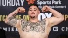 Andy Ruiz Jr will challenge Anthony Joshua for his four heavyweight world titles in New York on June 1st. Photograph: Yong Teck Lim/Getty