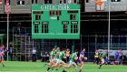 New York take on Leitrim in the Connacht Championship in Gaelic Park, The Bronx, New York, last year. Photograph: Andy Marlin/Inpho